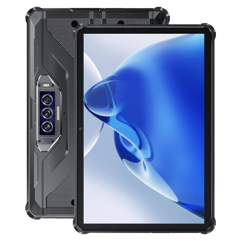 Tablette Durcie 5G IP68 IP69K 10.1 Pouces Android 13 12GB RAM 256GB ROM Double SIM Charge Rapide - Couleur Noir